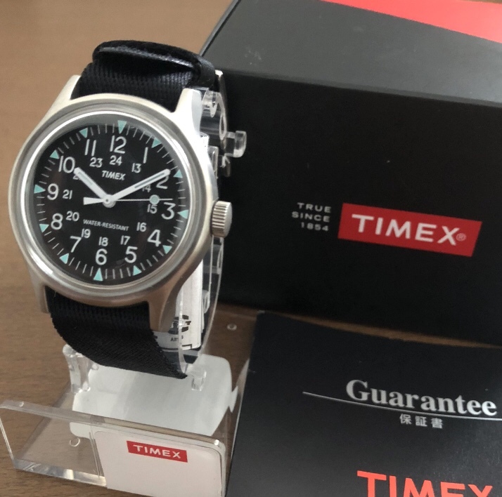  Япония ограничение TIMEX CAMPER SS чёрный STEEL работа товар милитари часы производство конец MK1 армия для часы . America бренд нравится тоже TW2R58300 JP