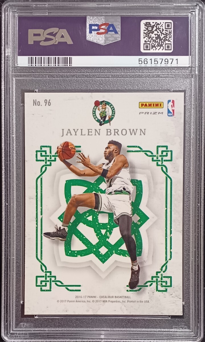【PSA10】2016-17 Panini Excalibur Basketball Jaylen Brown RC NBA ルーキー 鑑定 Crusade Celtics の画像2