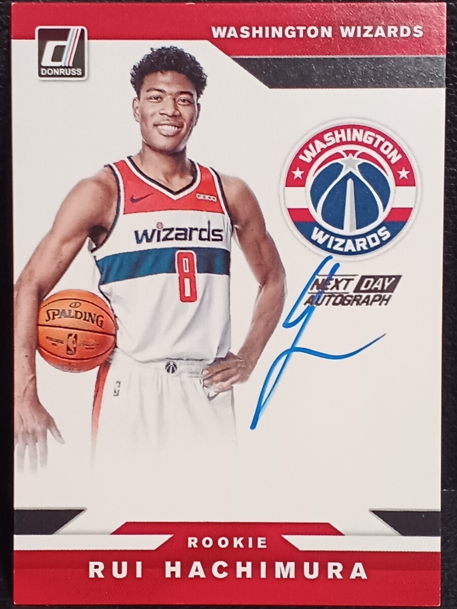 【Next Day】2019-20 Panini Donruss Basketball Rui Hachimura RC Auto 八村塁 ルーキー 直筆サイン Wizardsの画像1