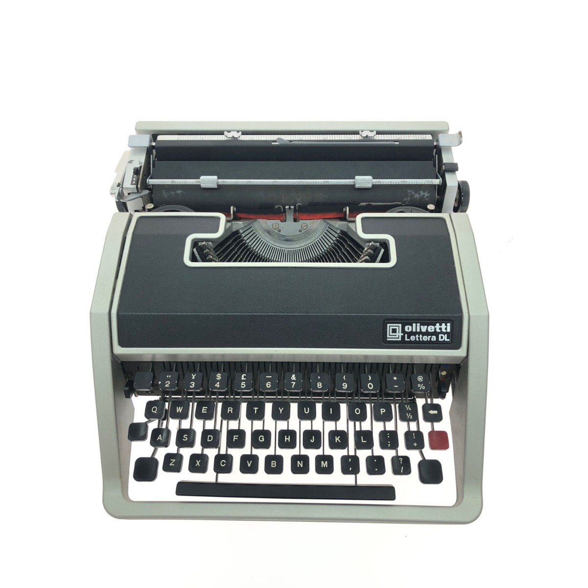 ▼▼【1円スタート】 olivetti オリベッティ ジャンク ポータブルタイプライター レトロ Lettera LD レッテラ 全体的に状態が悪いの画像2