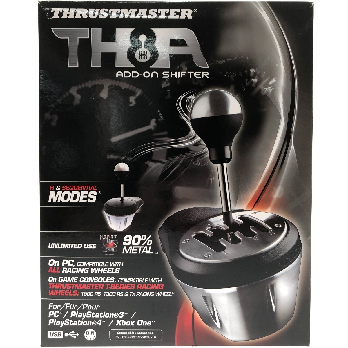 ** THRUSTMASTER TH8A ADD-ON SHIFTER TV game for controller parts a little scratch . dirt equipped 