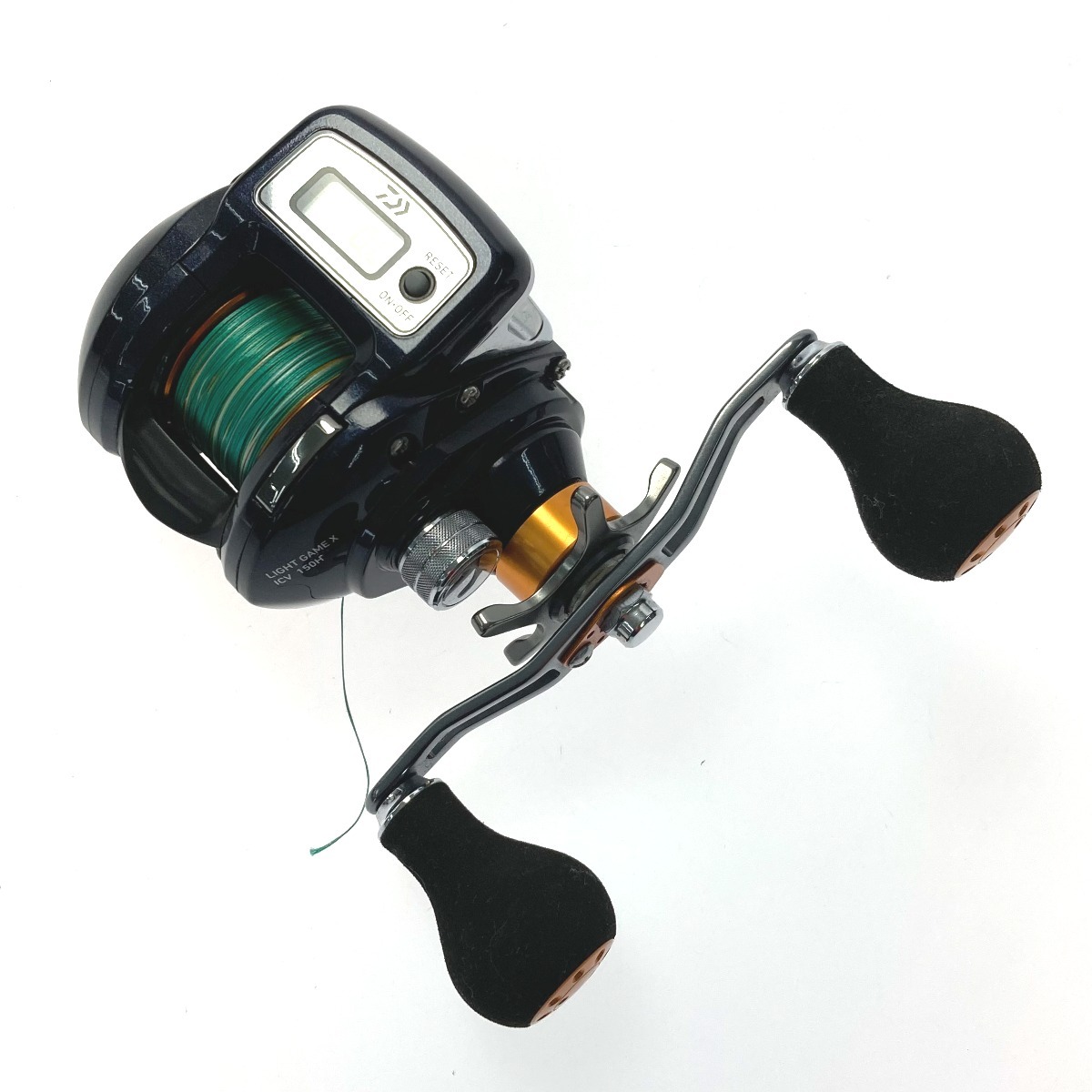 ☆☆ DAIWA ダイワ ライトゲームX ICV 150H リールフット破損 ジャンク 614809 両軸リール 全体的に状態が悪い_画像1