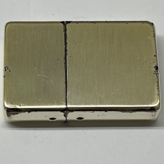 ◆◆【1円スタート】 ジッポ ZIPPO ライター 時計 2点セット　シルバー ゴールド×ブラウン 全体的に状態が悪い_画像7