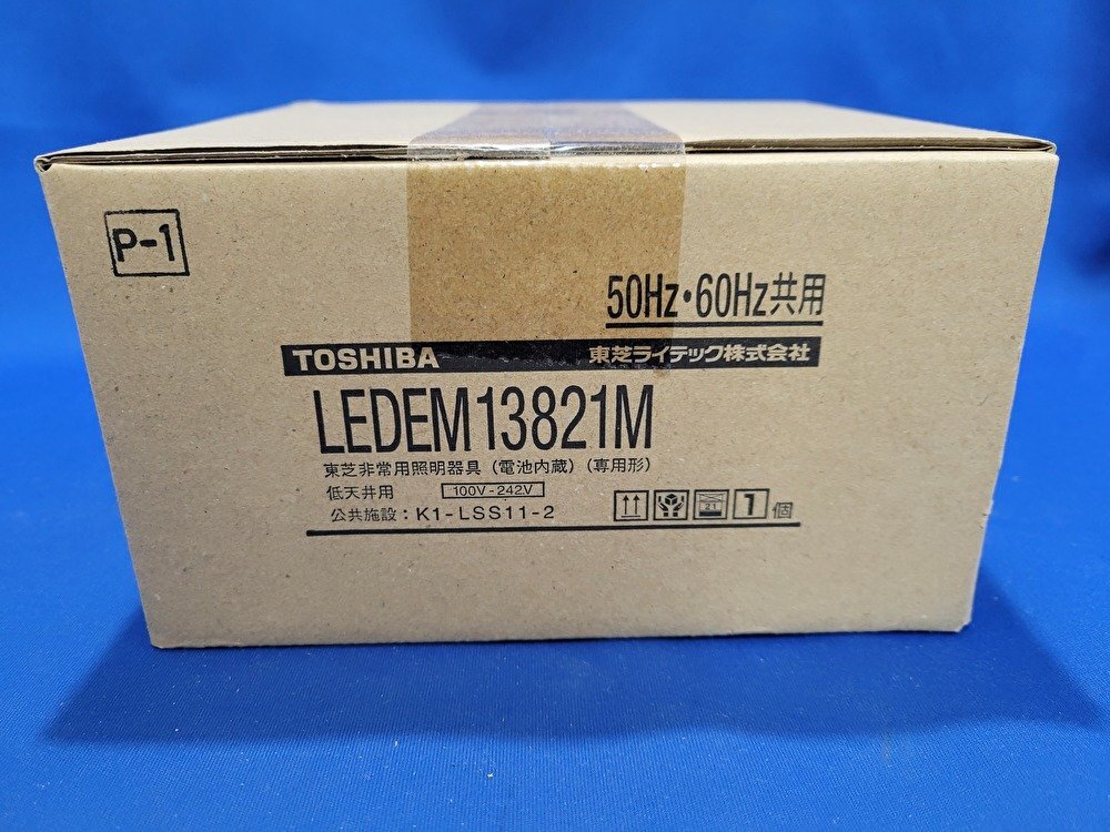 # Toshiba LED для экстренных случаев освещение [LEDEM13821M] 22 год производства аварийное освещение днем белый цвет низкий потолок для (~3m) прямого подключения дистанционный пульт сам осмотр c функцией ②