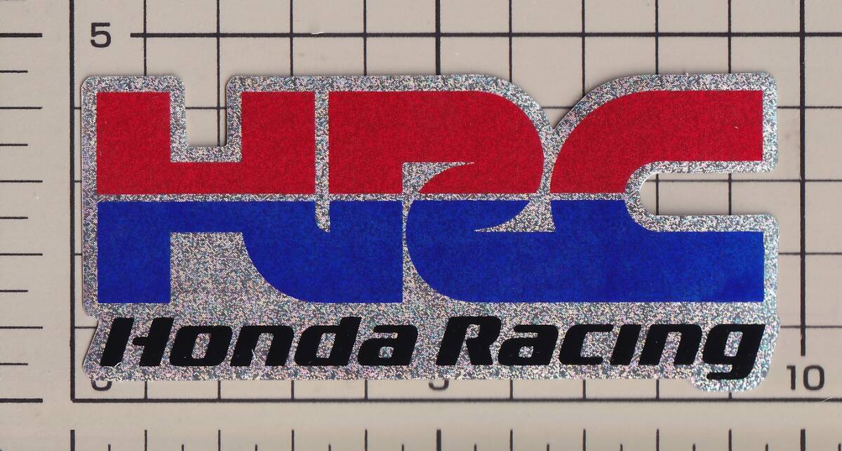 ホンダ HRC レーシングチーム HONDA Raching ステッカー 小 スパンコール 青_画像1