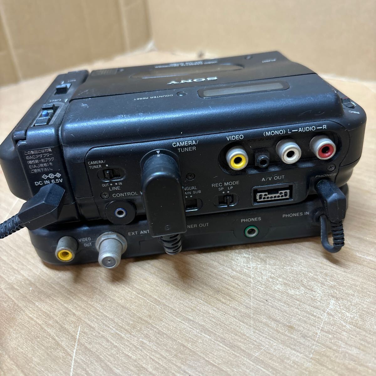TA-638☆60サイズ☆ビデオカセットレコーダー SONY ソニー Video8 Hi-Fi Stereo GV-U5 NTSC/TGV-1 映像機器 8ミリビデオ 2 X9039 ジャンクの画像4