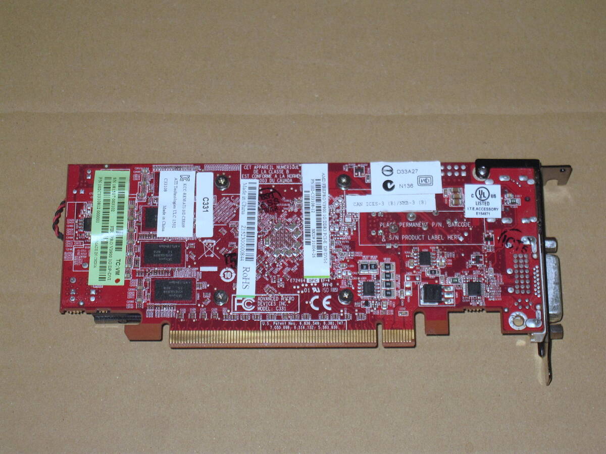 ロープロ AMD FirePro GRAPHICS V3900 1GB DDR3 DVI Display Port 22 12250/341230_画像4