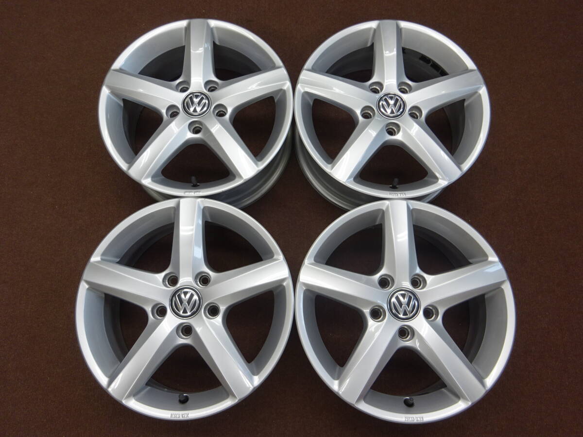 A-88　ＶＷ 純正　16×6J ET48 PCD112 5H 4本　比較的 程度良好　BORBET　フォルクス ワーゲン ゴルフ トゥーラン ザ ビートル 等に是非 ！_画像1