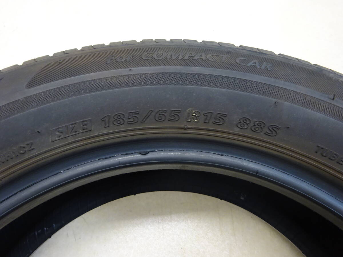 T-2 BS ECOPIA NH100C ★185/65R15 88S★ 4本 比較的 程度良好 溝あり 約9分山 高年式 2019年式 ブリヂストン エコピア 人気サイズの画像6