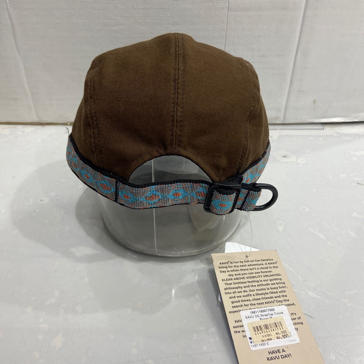 [KAVU Cub -] ремешок колпак Brown USA производства M 1167-1433-2 шляпа 2404oki K