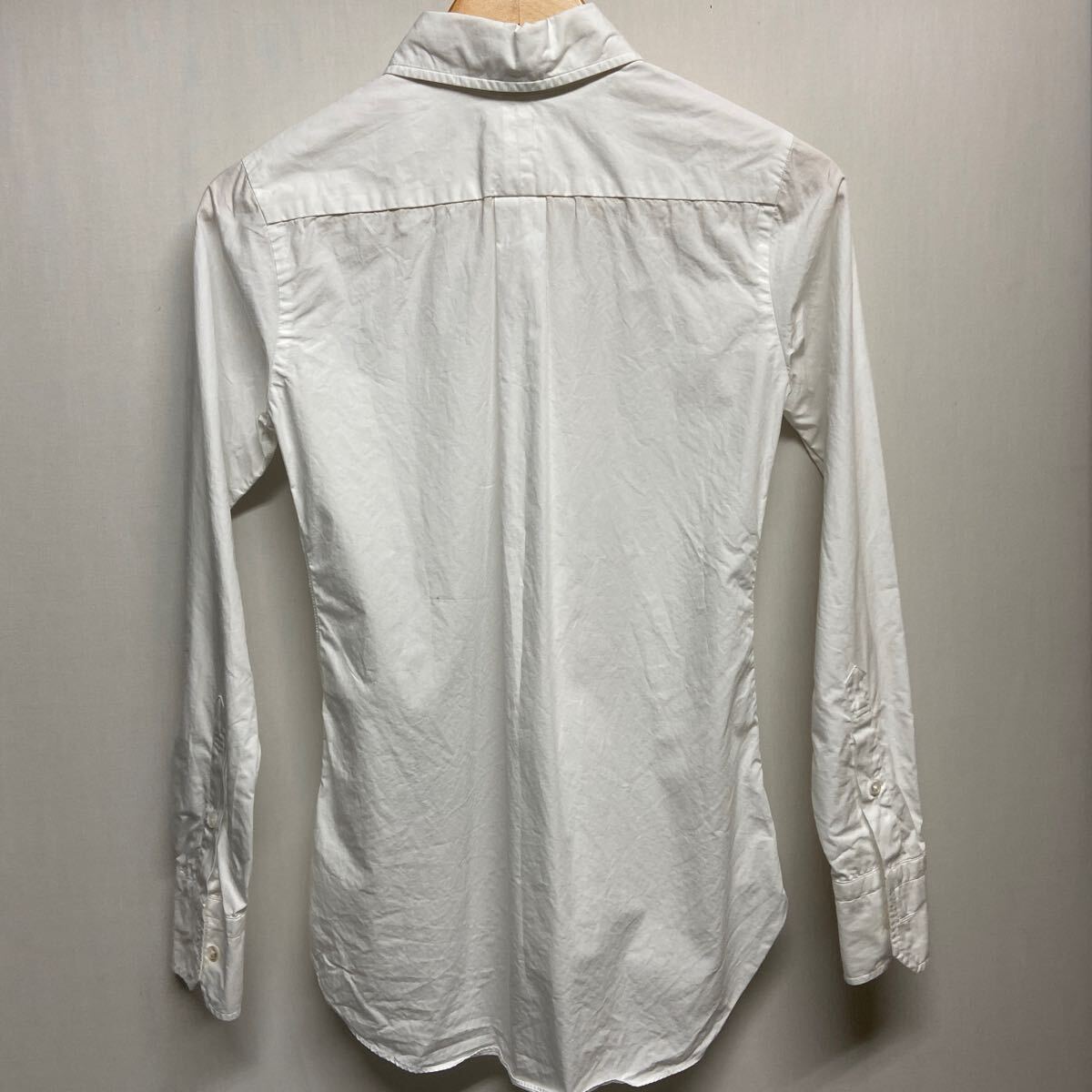 【MADISONBLUE マディソンブルー】MB999-5002 長袖シャツ ドレスシャツ Sサイズ ホワイト コットン 日本製 2404oki h_画像2
