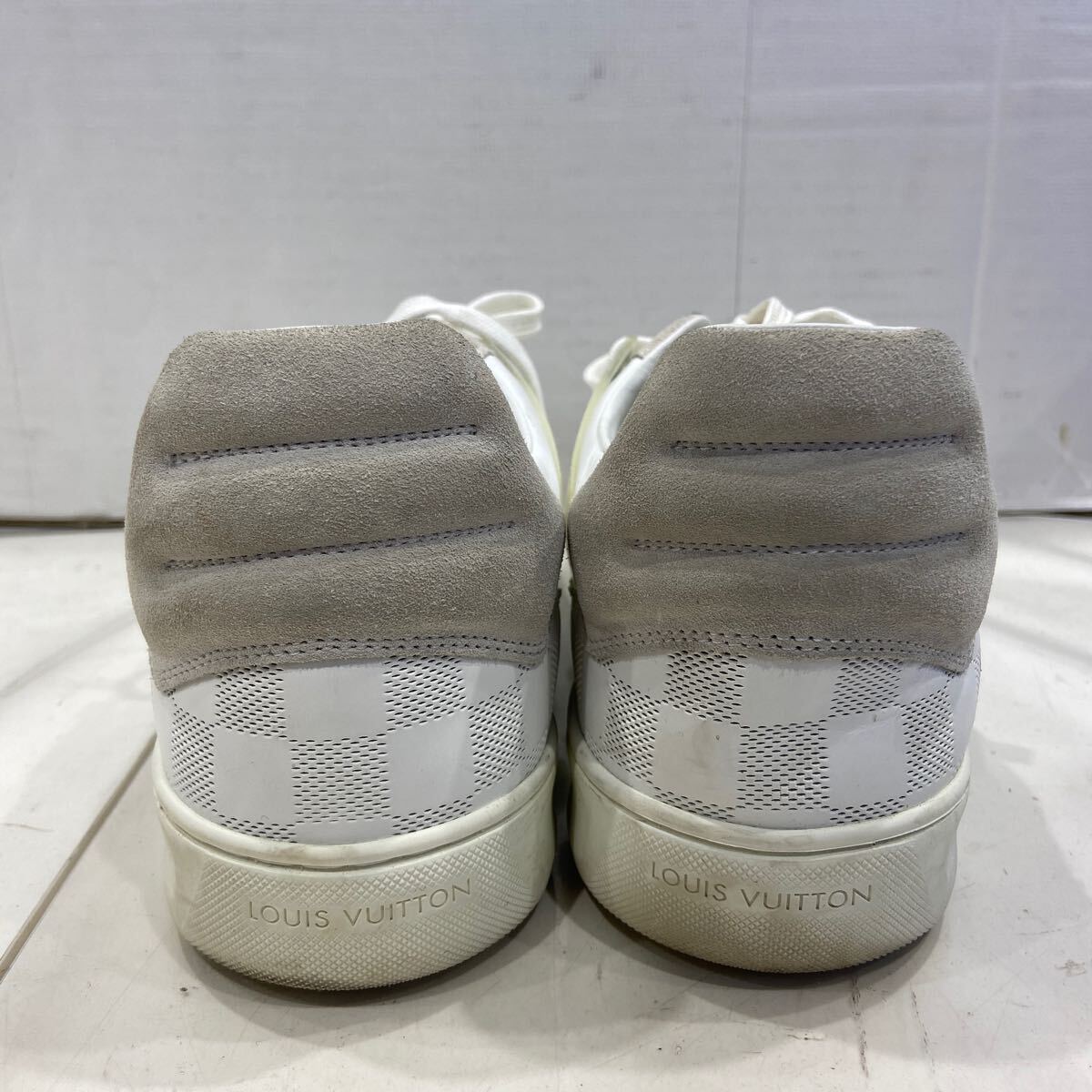 【LOUIS VUITTON ルイヴィトン】MS0184 ローカットスニーカー UK9.5 ホワイト レザー 2404oki h_画像3