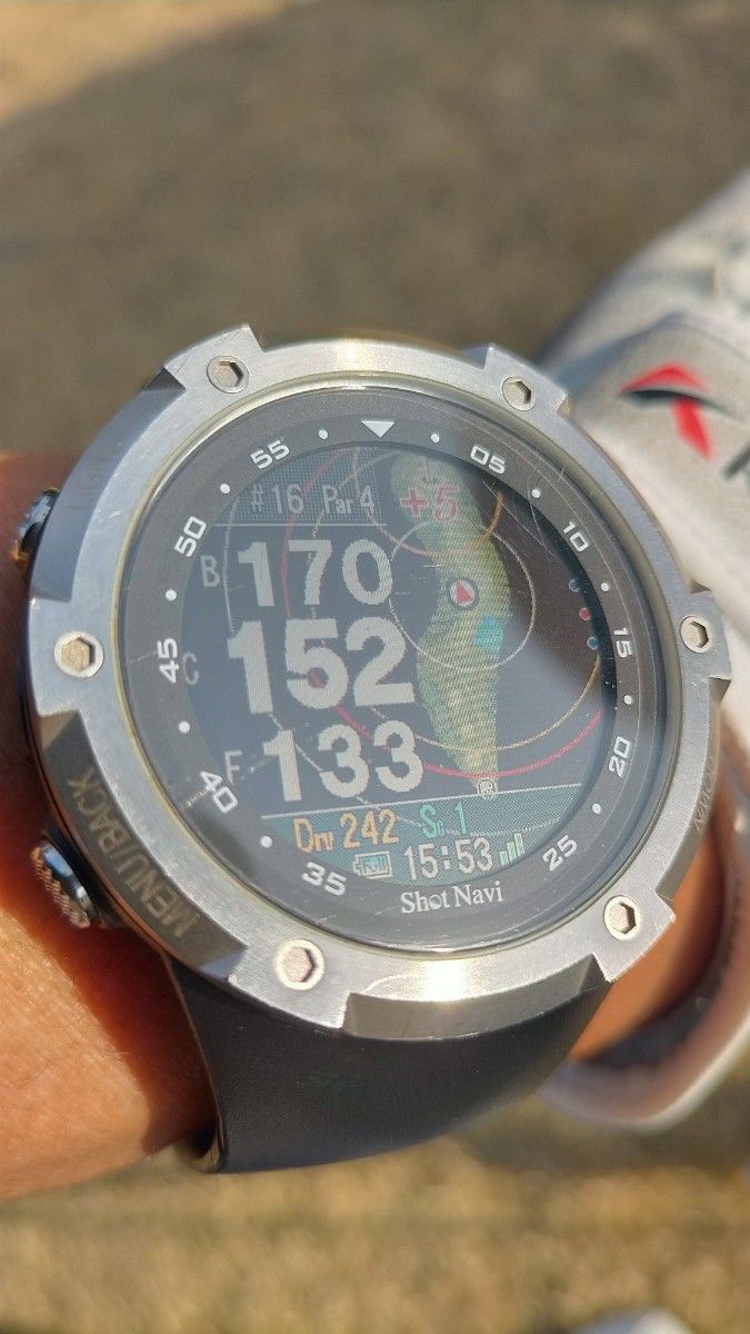 ショットナビw1 Evolve  ゴルフナビ 腕時計型　GPSナビ