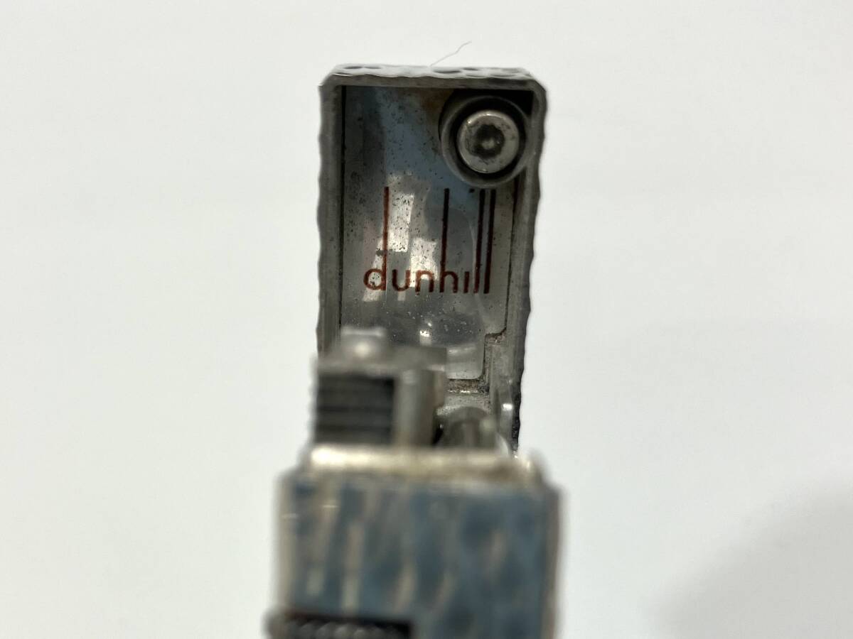 #5014 Dunhill ダンヒル ライター ガスライター シルバー 喫煙具 着火未確認の画像7