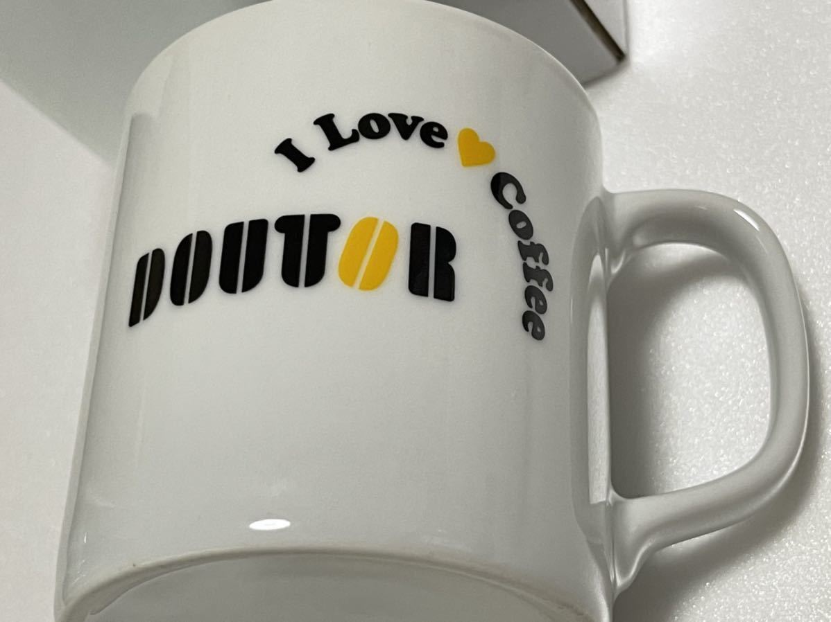 DOUTOR ドトール コーヒー カップ I Love Coffee マグカップ 非売品 ノベルティ 2個セット 陶器の画像2