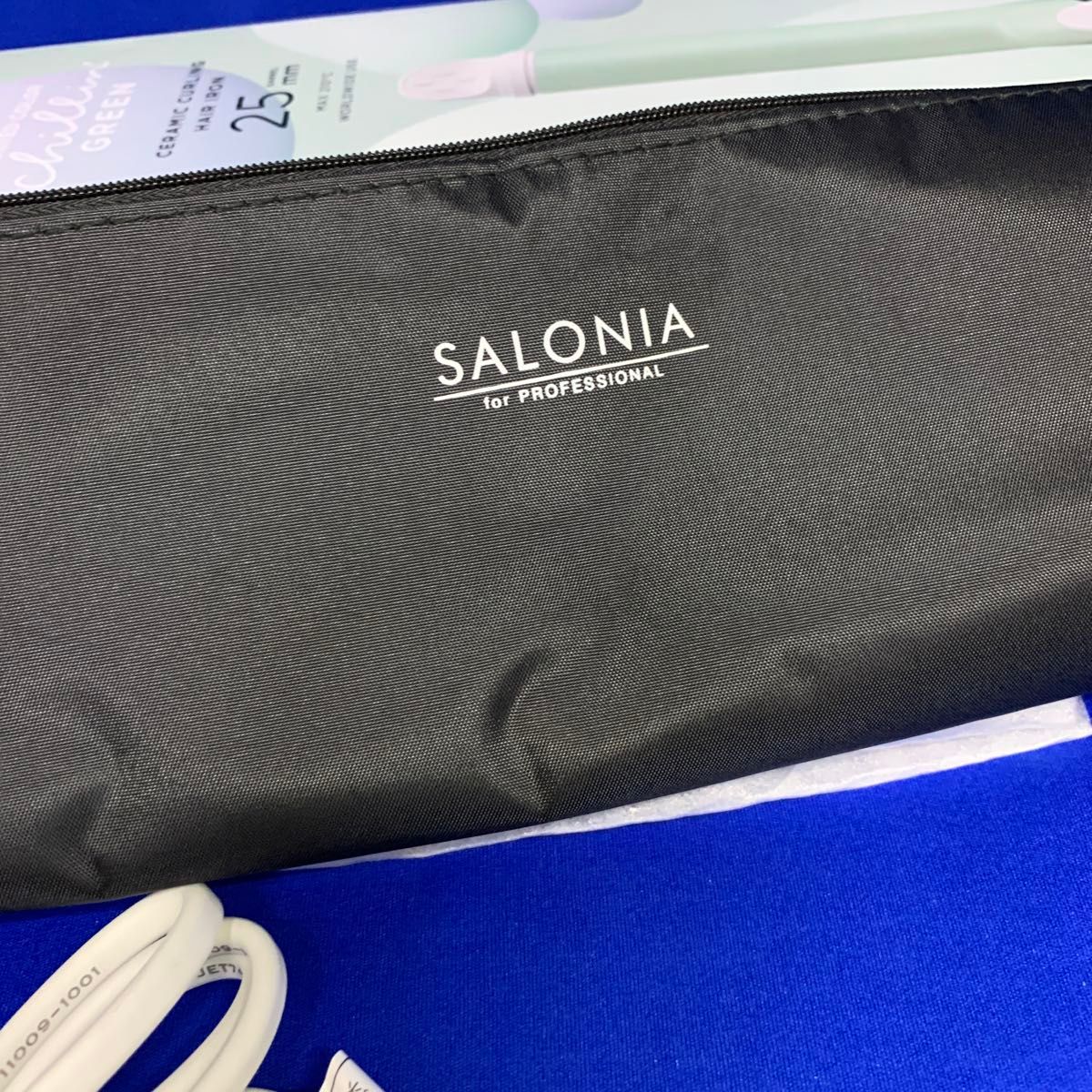 Z9821 SALONIA サロニア　セラミックカールヘアアイロン　チリングリーン 25mm 限定