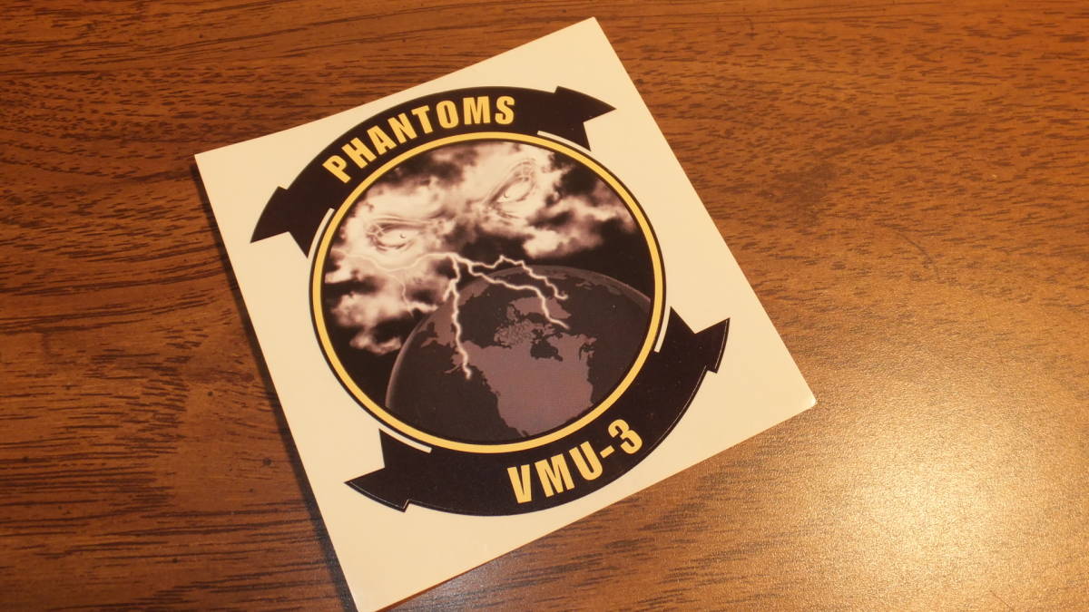 【VMU-3】Phantoms ハワイ米海兵隊ドローン無人偵察機 RQ-7 Shadow USMC HAWAII米海兵隊カネオヘ基地 ステッカーデカール MAG-24