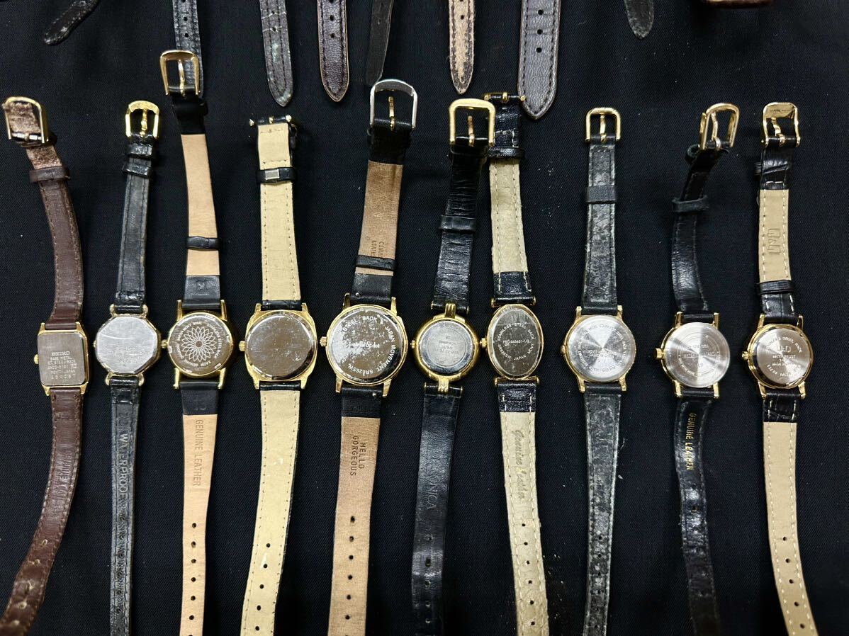 美品 レディース ゴールドカラー 腕時計 30点 個 セット 大量 SEIKO CITIZEN ALBA marie claire PULSAR等まとめ売り ジャンク品クォーツH93の画像10