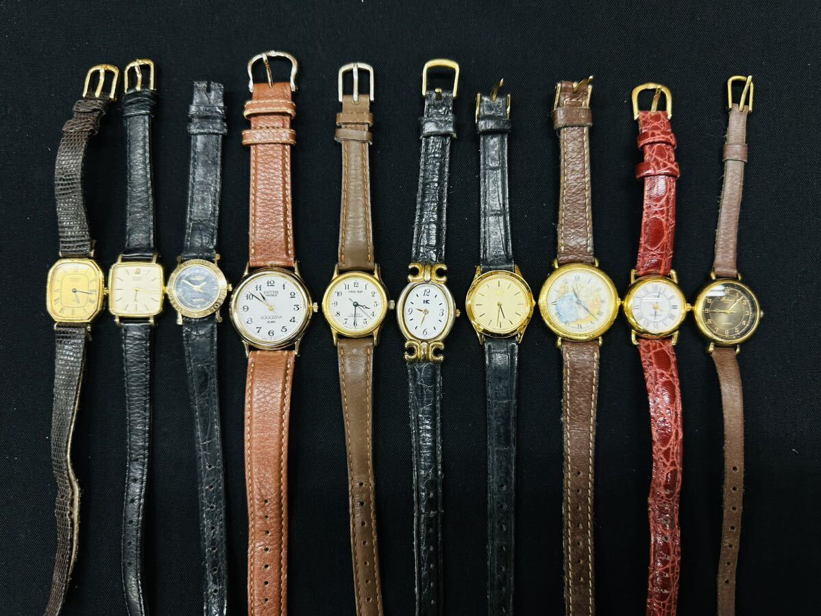 美品 レディース ゴールドカラー 腕時計 30点 個 セット 大量 SEIKO CITIZEN mila schon WICCA 等 まとめ売り ジャンク品クォーツH119の画像6