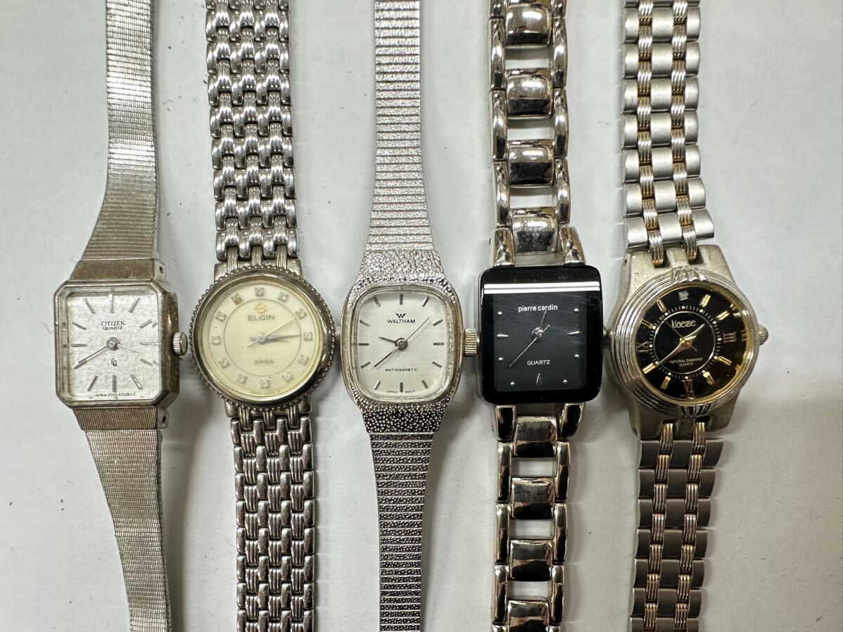 腕時計 レディースステンレス 50点 個 セット 大量 SEIKO CITIZEN ELGIN WALTHAM 等 まとめ売り ジャンク品 おまとめ クォーツ H139の画像3