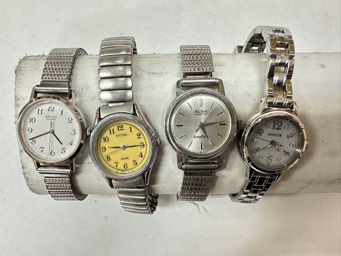 腕時計 レディースステンレス 50点 個 セット 大量 SEIKO CITIZEN ELGIN WALTHAM 等 まとめ売り ジャンク品 おまとめ クォーツ H139の画像4