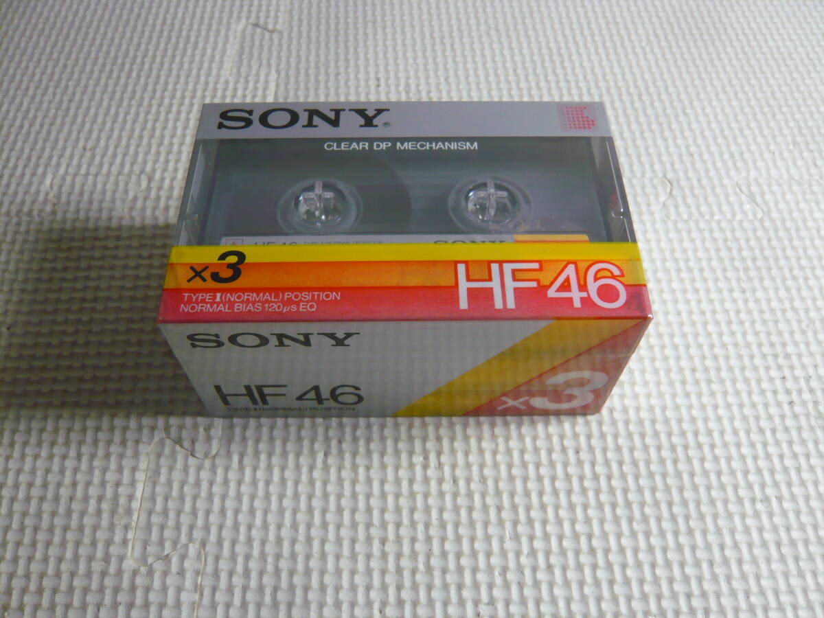 レ　未開封！！　SONY・ソニー カセットテープ 　HF 46　 計3本　_画像1