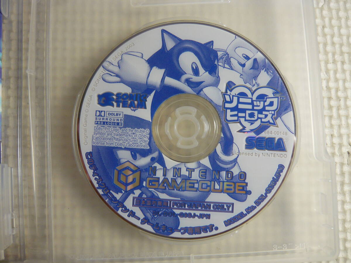 GC・ゲームキューブ ゲームソフト　 ソニックヒーローズ 　SEGA 中古_画像3