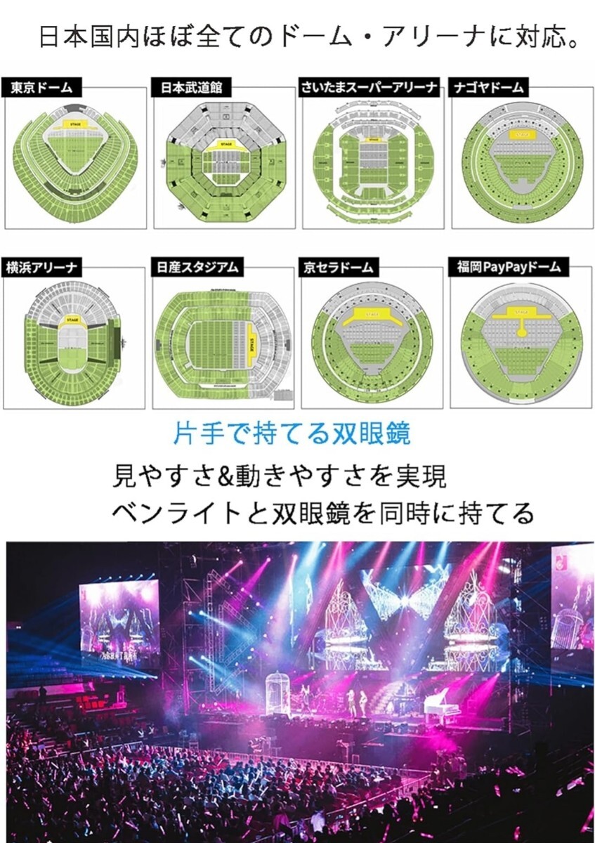 双眼鏡 ライブ用 20倍 オペラグラス 双眼鏡 スポーツ観戦用 双眼鏡 コンサート 防振 軽量 小型 防水 倍率調整可能 ライブ/オペラ/観劇 _画像4