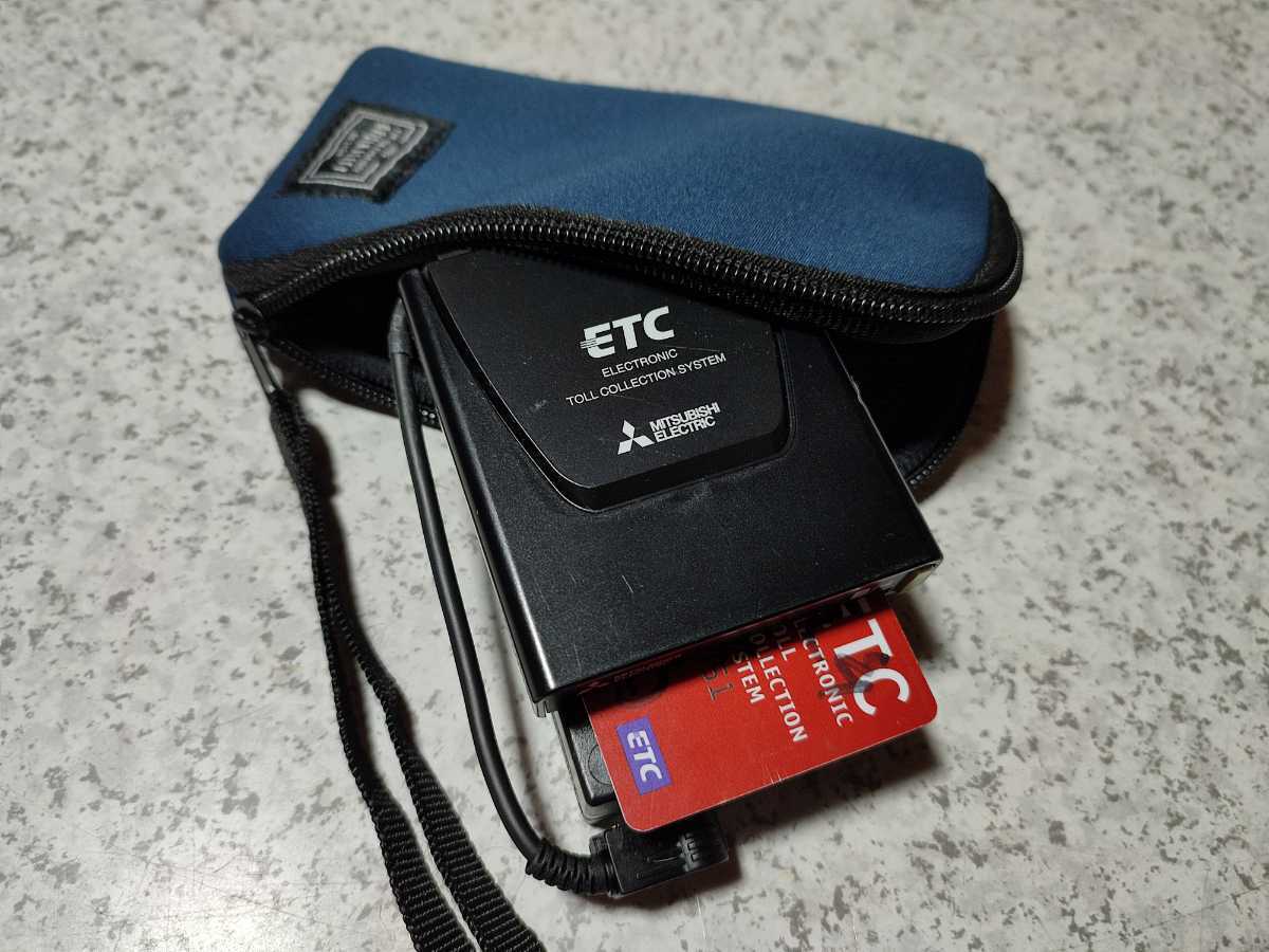  immediately possible to use handy ETC ( light car setup ) breakdown little Mitsubishi Electric made in-vehicle device high capacity rechargeable battery drive self . exploitation 