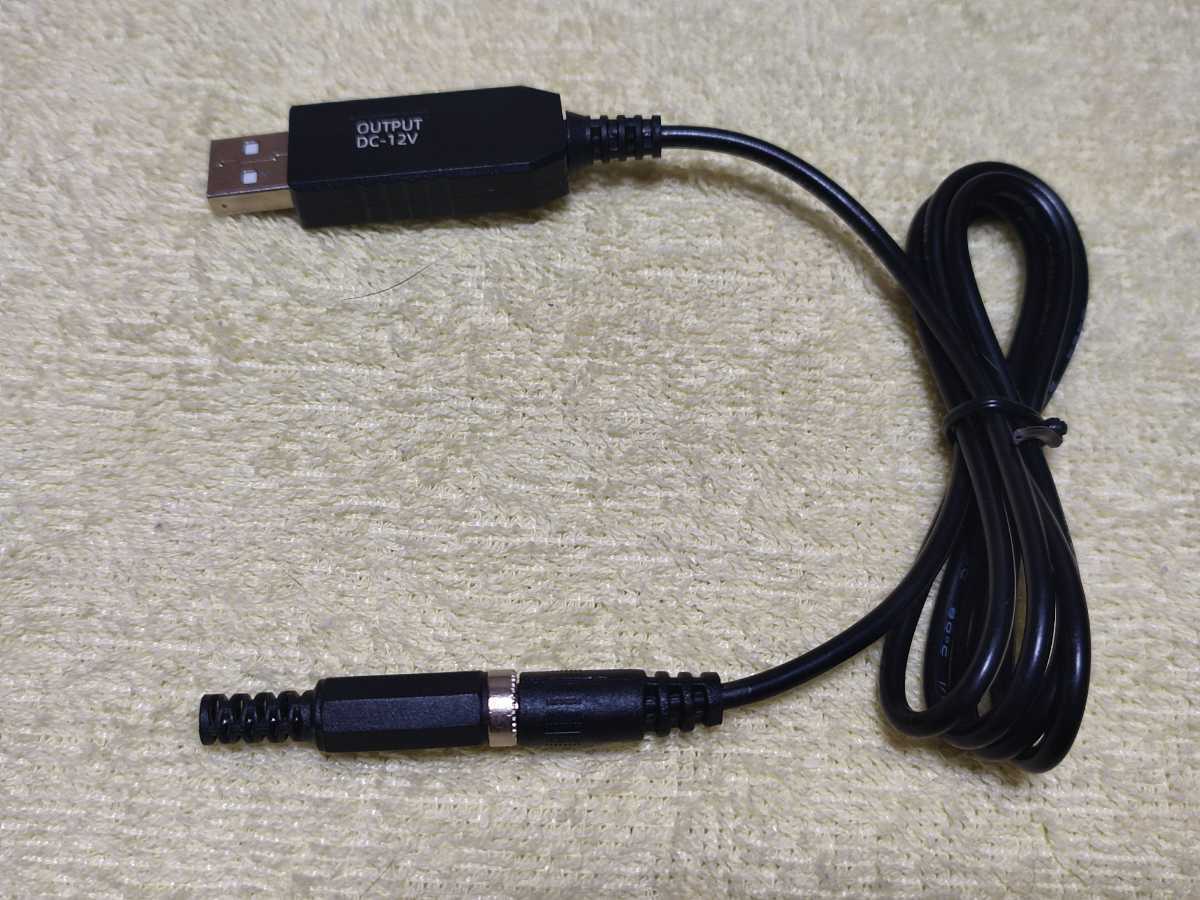 USB昇圧コード 5V→12V 2.1mm標準DCプラグ仕様 ＋ 加工用DCジャック_画像5