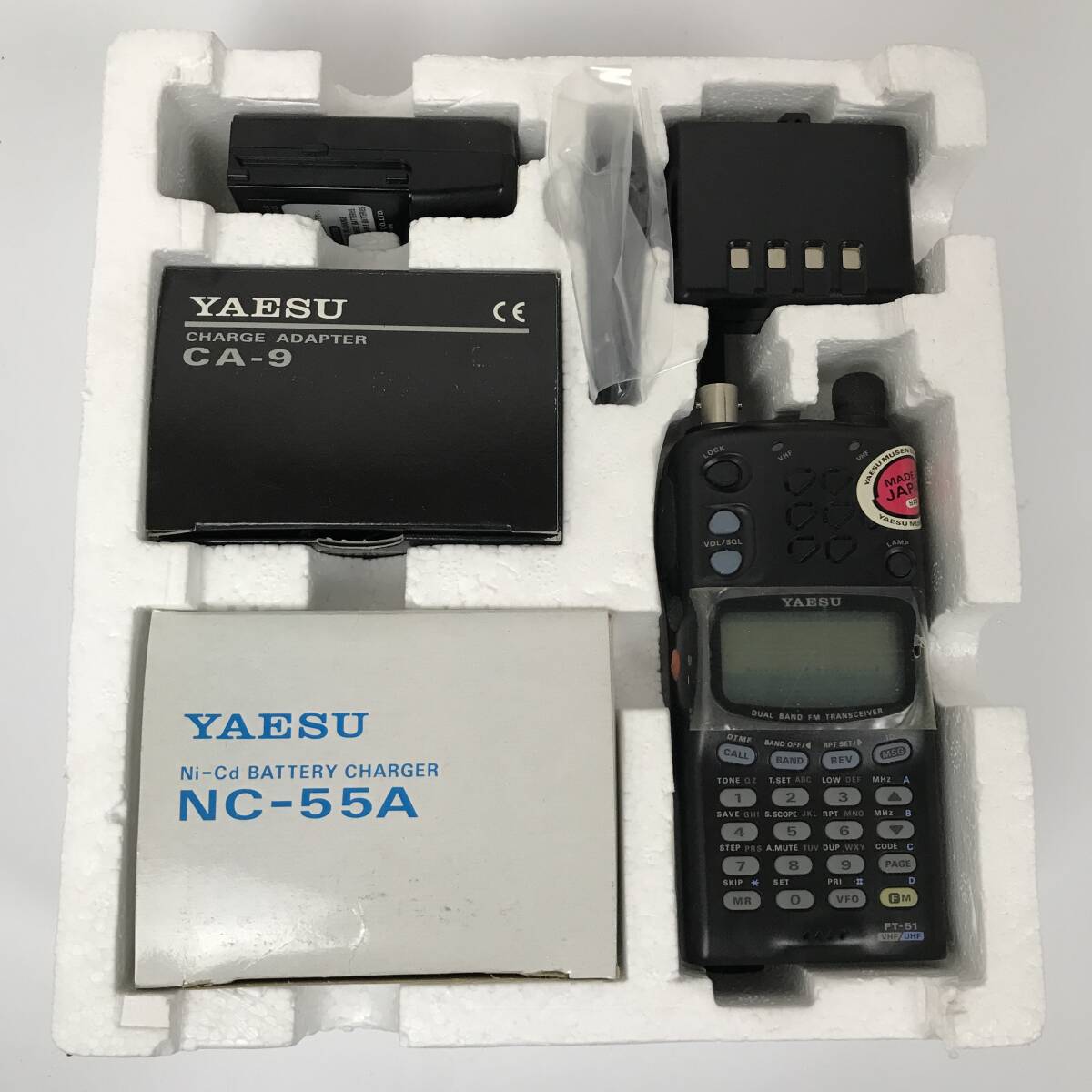 1円スタート YAESU ヤエス FMマイクロトランシーバー FT-51ND 通電 トランシーバー 八重洲無線の画像2