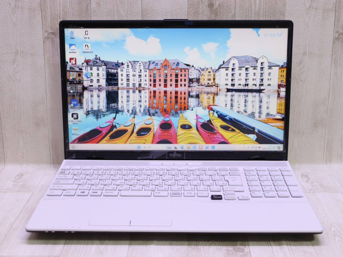 FUJITSU FMV AH53/E2・第10世代・ Intel Core i7-10510U ・SSD:512GB・メモリ:16GB・フルHD・Blu-ray・Windows11 ・ Webカメラ・ Wi-Fiの画像1