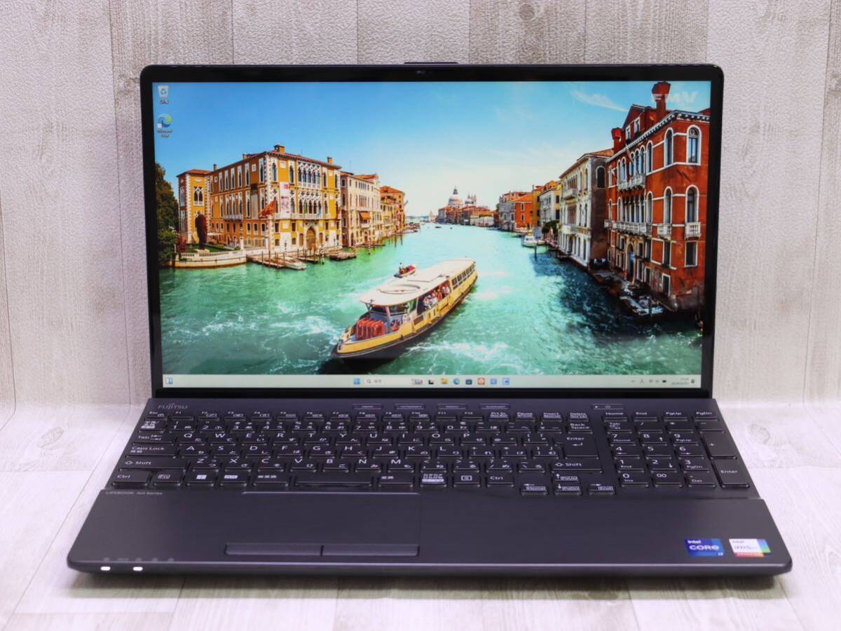 ① FUJITSU LIFEBOOK AH77/G2 [第12世代/15.6型/Intel Core i7-1260P/SSD:512GB/メモリ:16GB/フルHD/Blu-ray/Windows11 /Webカメラ /Wi-Fi]の画像1