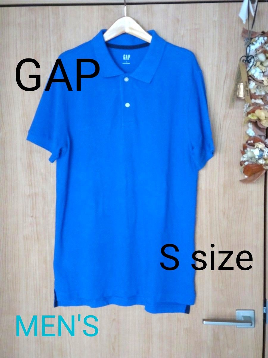 今週だけ価格!!　MEN'Sメンズ【GAP】ギャップ　半袖ポロシャツ　ブルー　Sサイズ　
