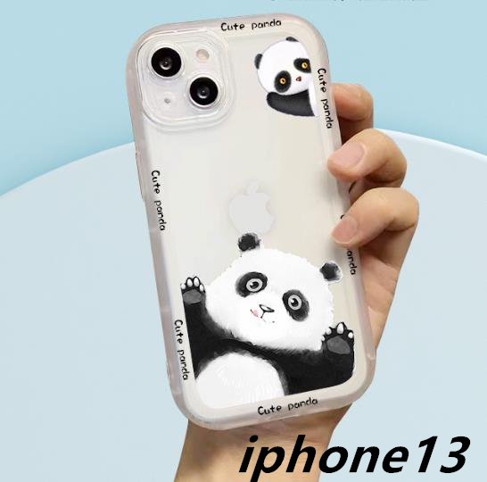 iphone13ケース カーバー TPU かわいい　パンダ　お洒落　　軽量 耐衝撃 　高品質_画像1