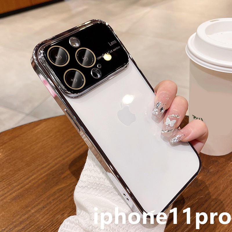 iphone11proケース カーバー TPU 可愛い　お洒落　 指紋防止 耐衝撃 ホワイト1_画像1