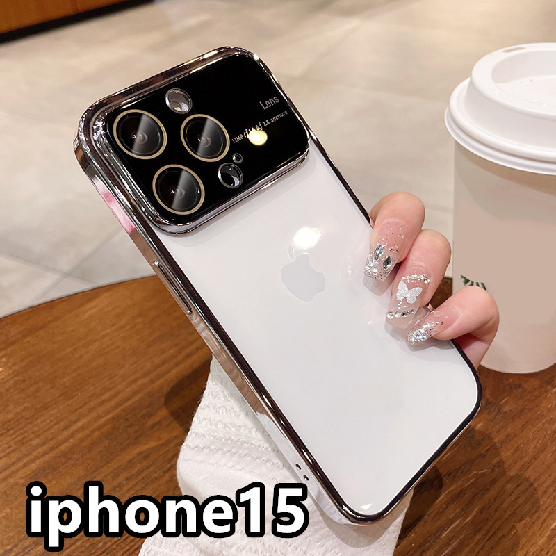 iphone15ケース カーバー TPU 可愛い　お洒落　 指紋防止 軽量 耐衝撃 ホワイト1_画像1