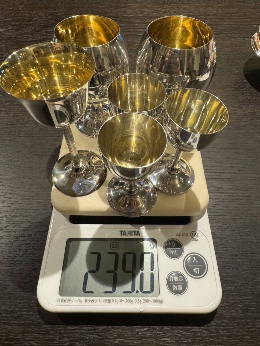 銀杯 純銀 銀盃 酒器 947g 銀　記念品 _画像6