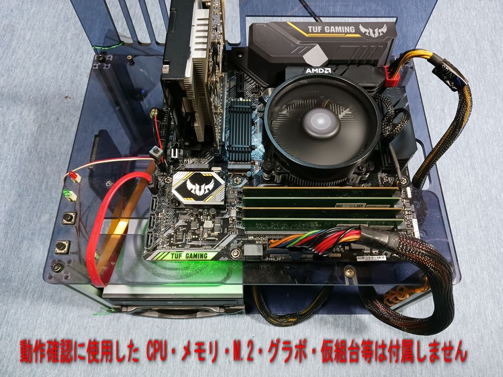 ASUS TUF B450M-PRO GAMING AM4 microATXマザーボード BIOS更新・動作確認済みの画像2