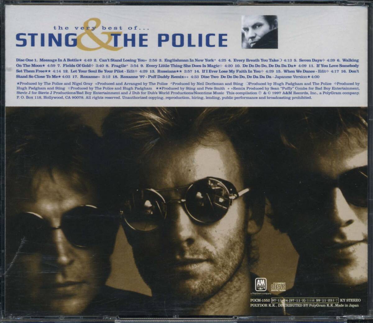 The POLICE★The Very Best of Sting&The Police [ポリス,スティング,アンディ サマーズ,Stewart Copeland,Andy Summers]_画像2