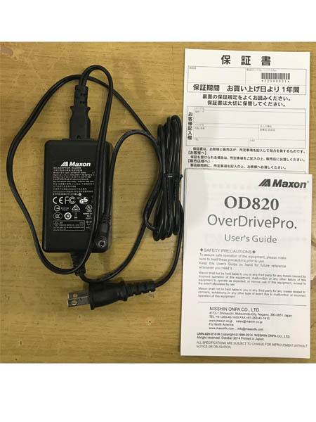 Sその他◇Maxon マクソン OD-820 オーバードライブ エフェクター 説明書、箱有◇H14の画像8