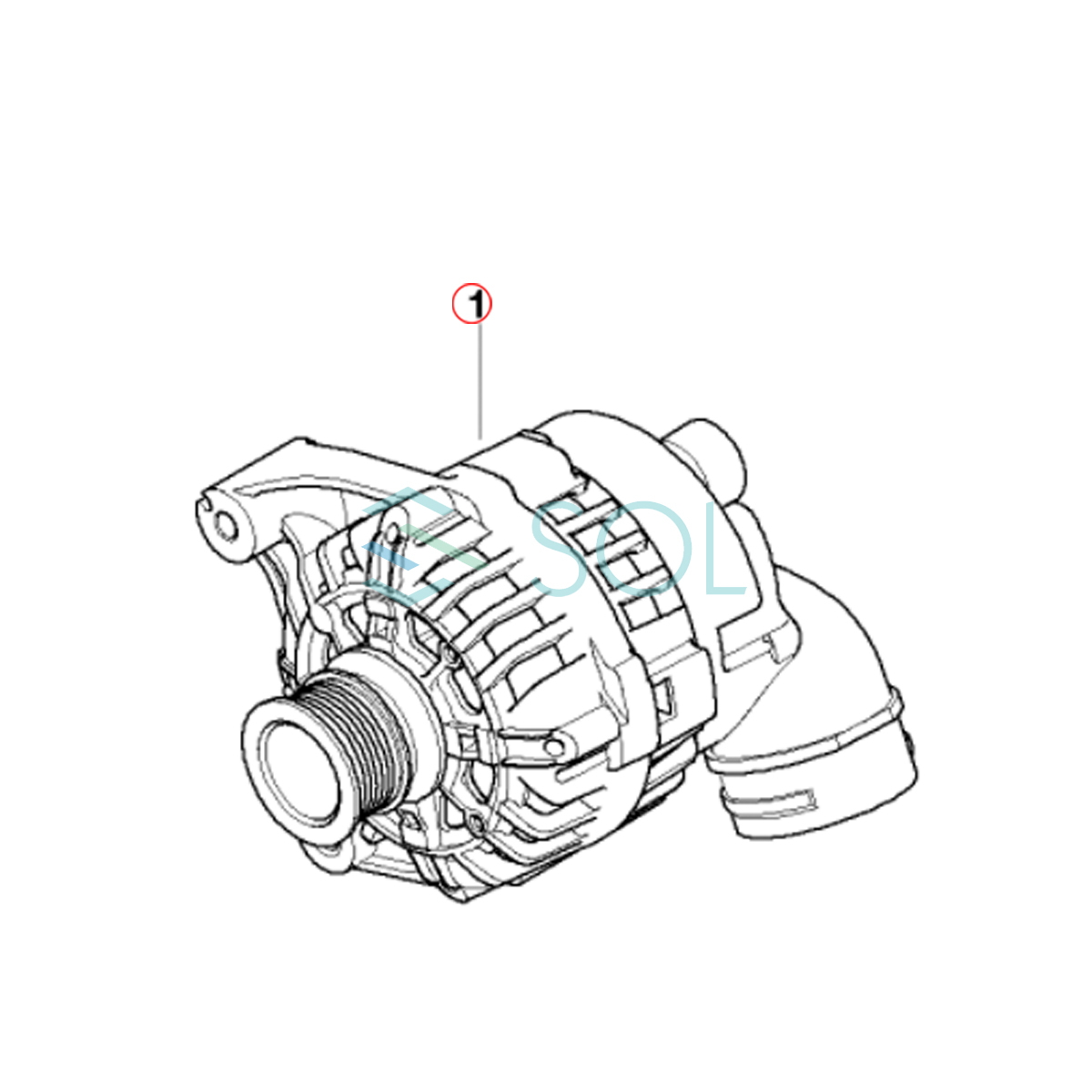 BMW E46 M3 オルタネーター 12317831436 コア返却不要 出荷締切18時_画像7