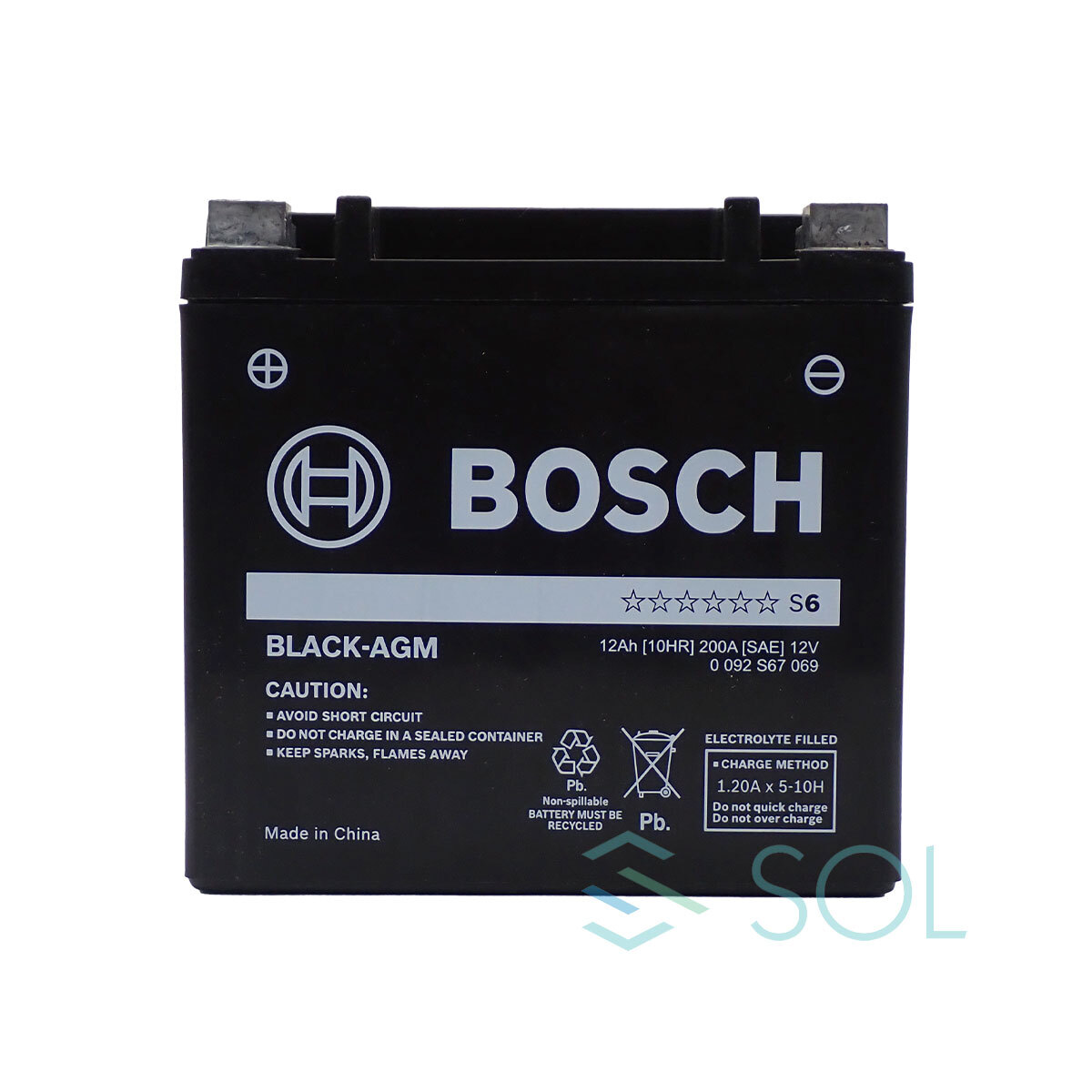 BOSCH BMW 6シリーズ G32 640i サブバッテリー 補機バッテリー BLACK-AGM BLA-12-2 61219394648_画像2