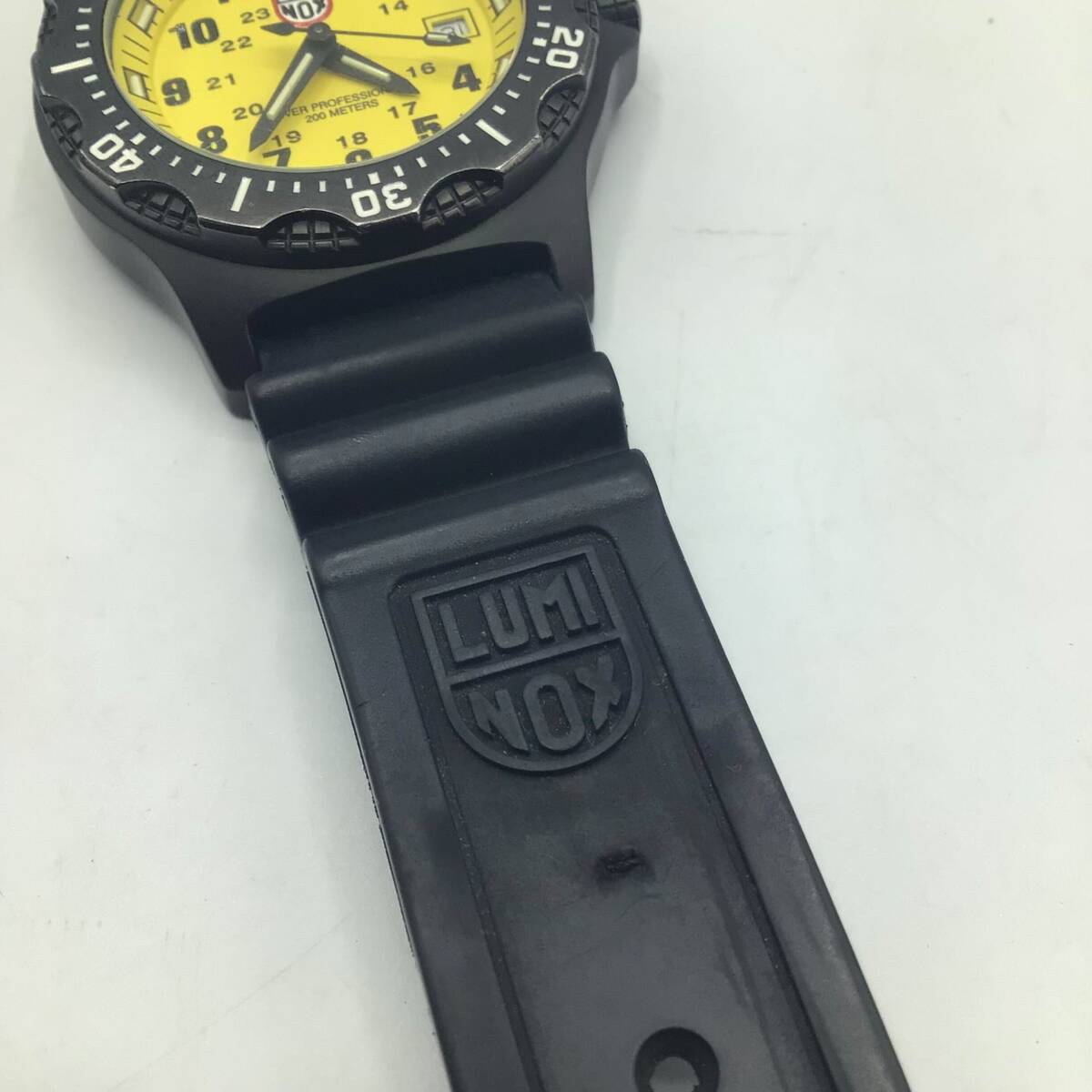 【9999】LUMINOX ルミノックス ダイバー イエロー文字盤 メンズ 腕時計 シリーズ 8400★中古品★二次流通品★の画像8