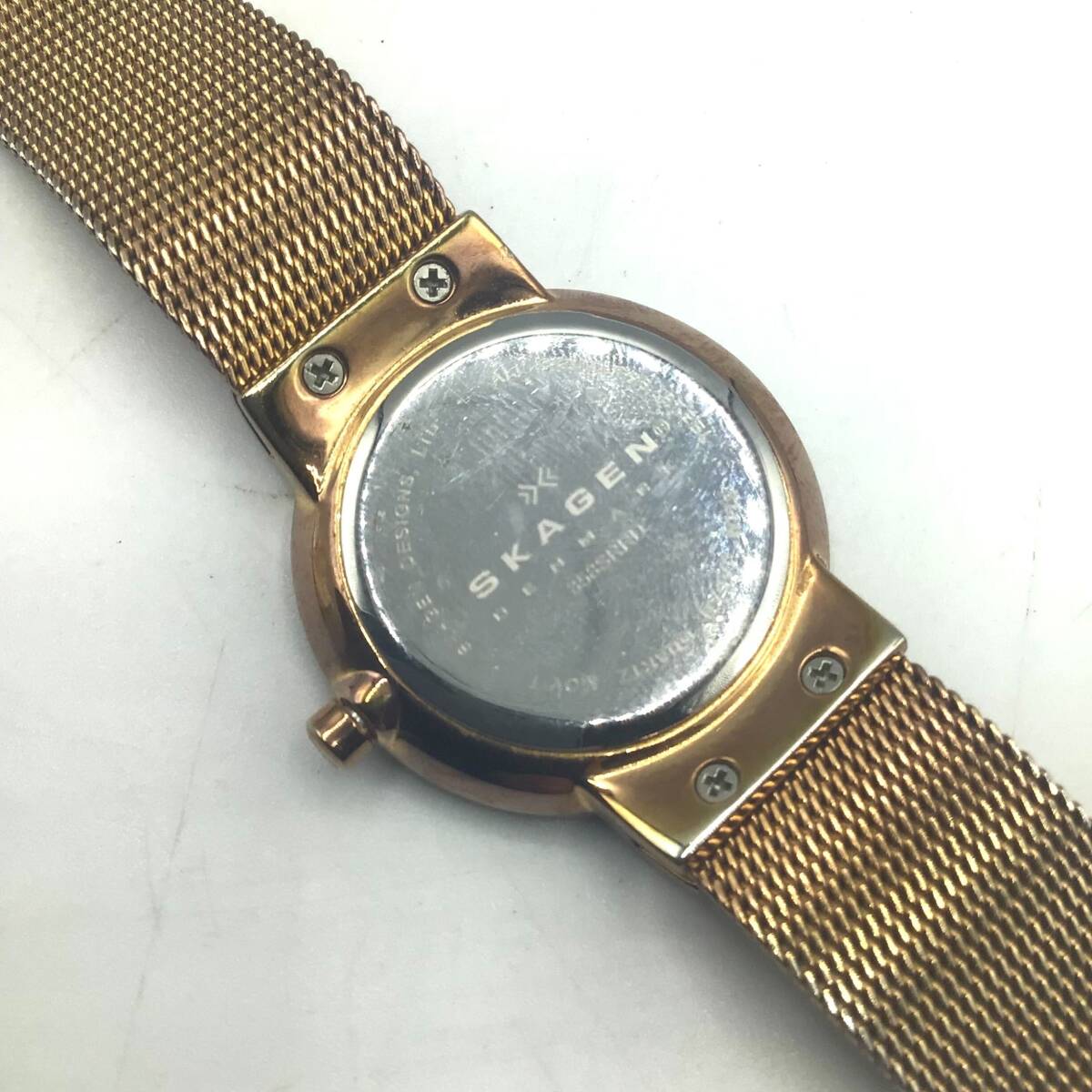 【9998】SKAGEN スカーゲン ステンレス 腕時計 358SRRD 薄型★中古品★二次流通品★の画像2