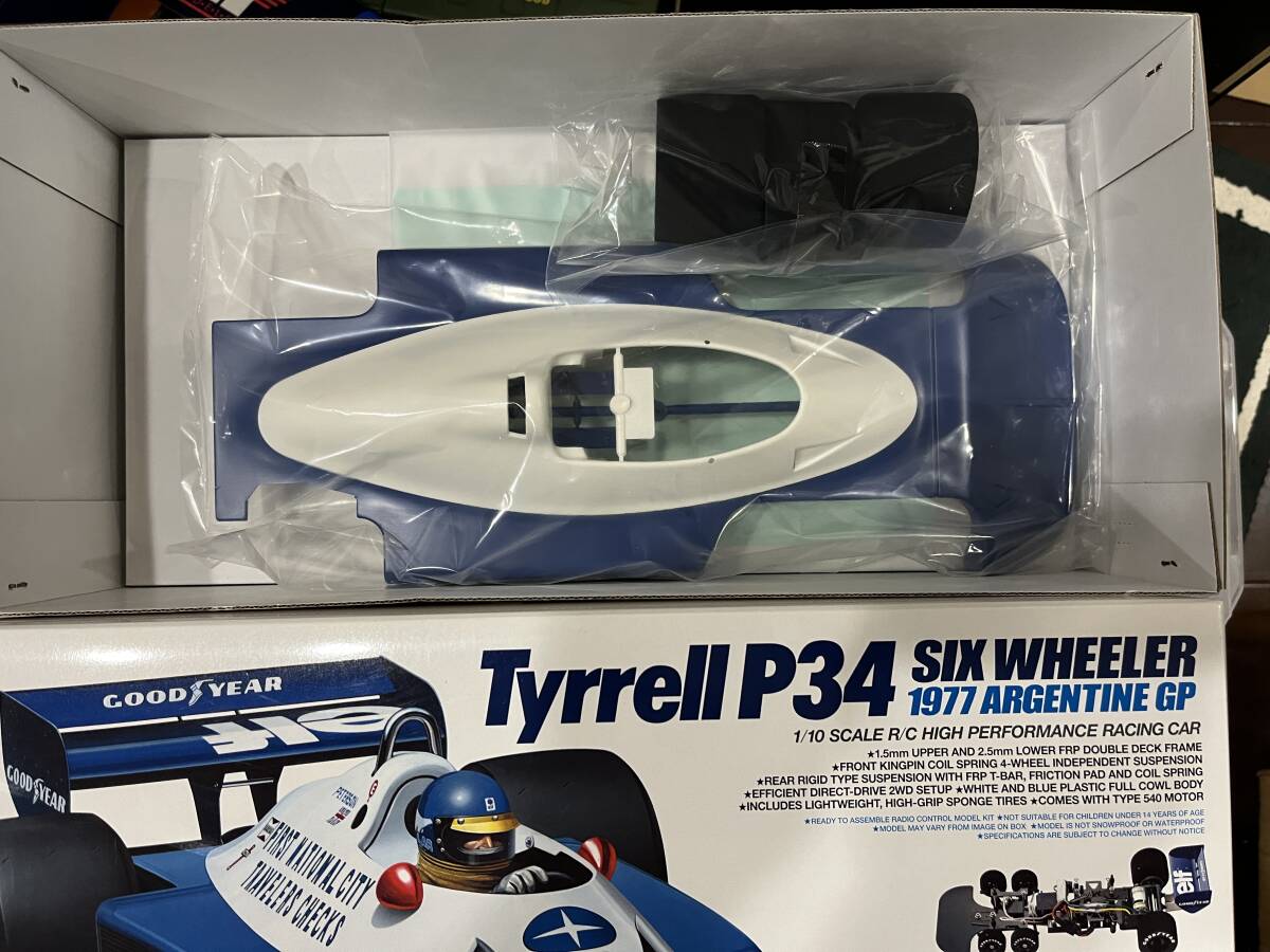 新品未組立　タミヤ(TAMIYA) 1/10 電動RCカー 特別企画 No.186 1/10RC タイレルP34 1977 アルゼンチンGP 47486_画像2