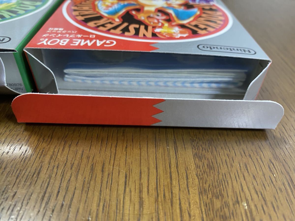 超美品GBポケットモンスター赤と緑の箱と説明書とカートリッジケースのみ※ゲームソフトはありませんの画像4