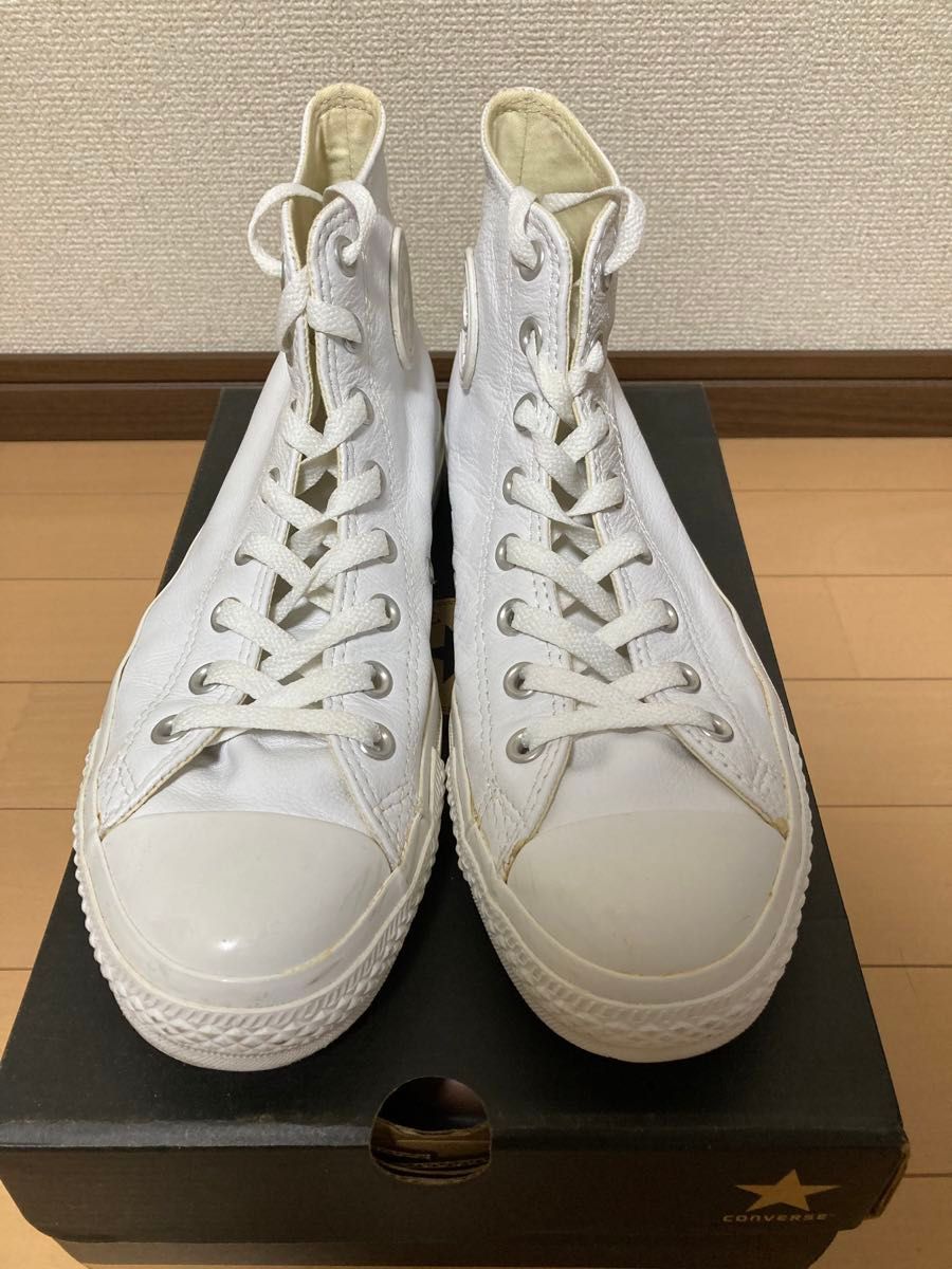 CONVERSE チャックテイラーHI オールホワイトレザー|Yahoo CONVERSE チャックテイラーHI オールホワイトレザー|Yahoo