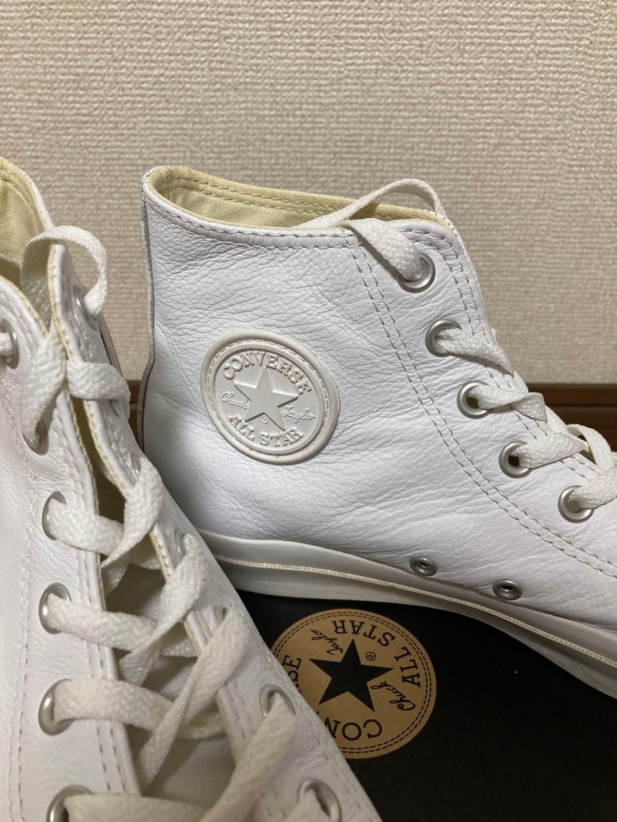 CONVERSE チャックテイラーHI オールホワイトレザー|Yahoo CONVERSE チャックテイラーHI オールホワイトレザー|Yahoo