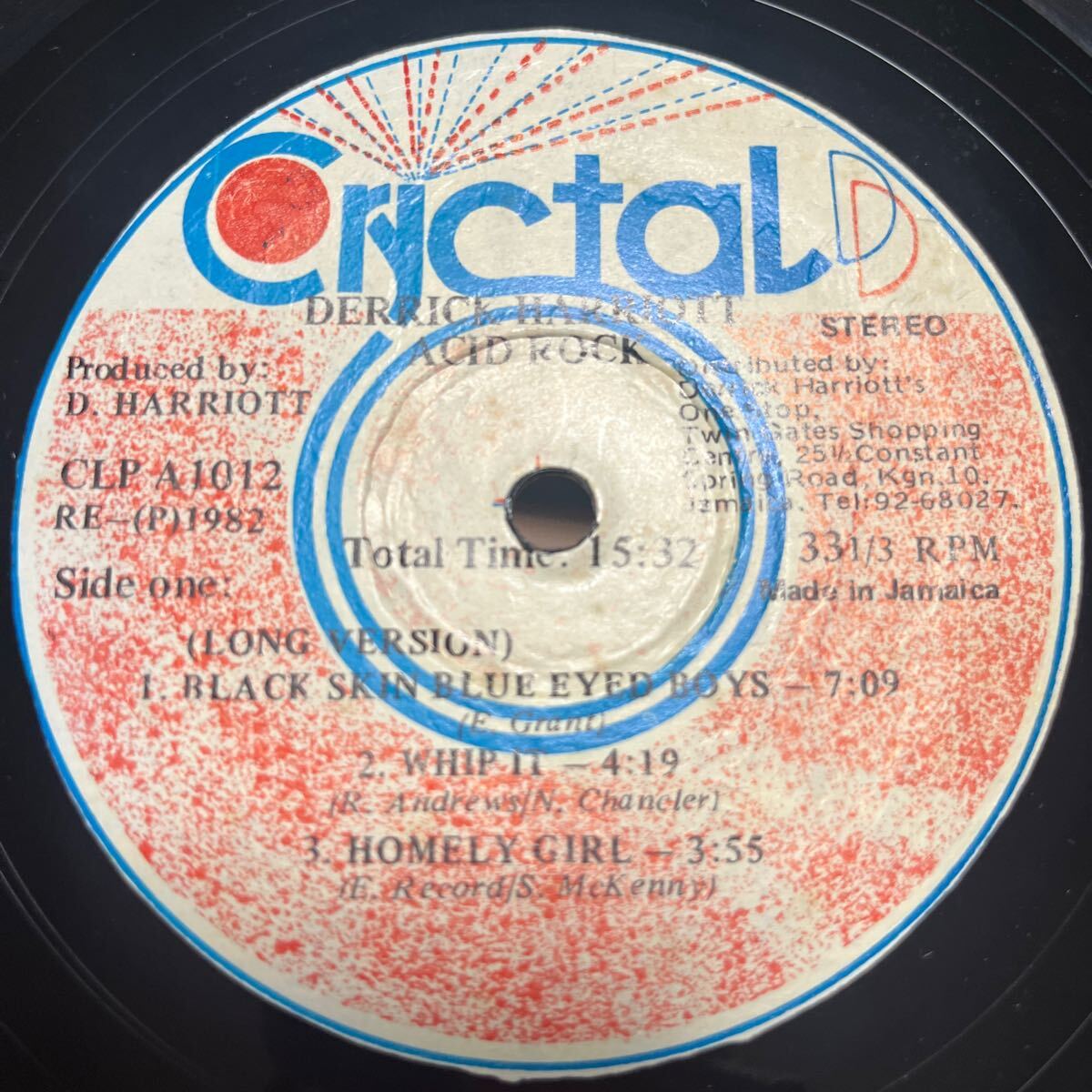 rare name record Disco Reggae Acid Rock / Derrick harriott
